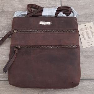 Estalon leather crossbody purse